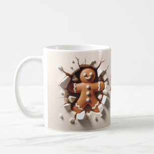 Pepparkaksgubbe 3D - helgdag Kaffemugg