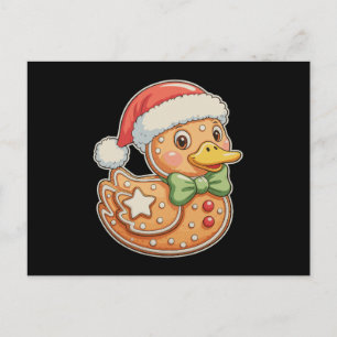 Pepparkaksgubbe Anka Jul Xmas Högtid Helg Vykort