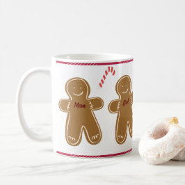 Pepparkaksgubbe Anpassa Namn Family Helgdag Kaffemugg
