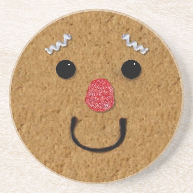 Pepparkaksgubbe ansikte koft underlägg (Framsidan)