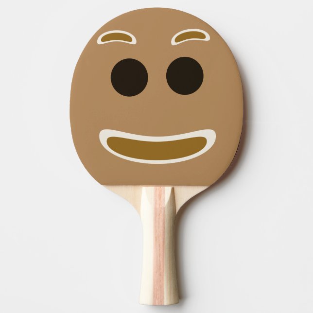 Pepparkaksgubbe Ansikte Pingisracket (Framsidan)