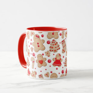 Pepparkaksgubbe Bakade Kakor Rustik Whimsical Mugg