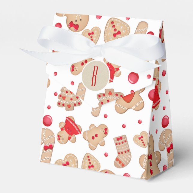 Pepparkaksgubbe Bakade Kakor Rustika Whimsical Presentaskar (Framsidan Sidan)