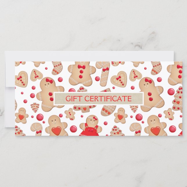 Pepparkaksgubbe Baked Cookies Gift Certificate (Framsida)