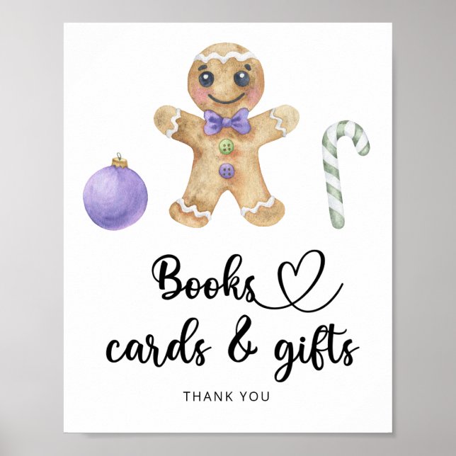 Pepparkaksgubbe - böcker kort och presenter poster (Framsidan)