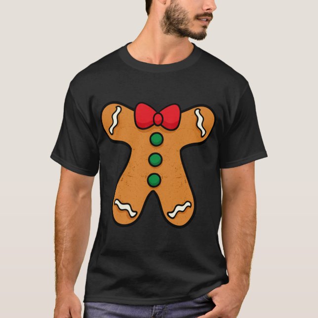 Pepparkaksgubbe Body Costume för Halloween eller C T Shirt (Framsida)