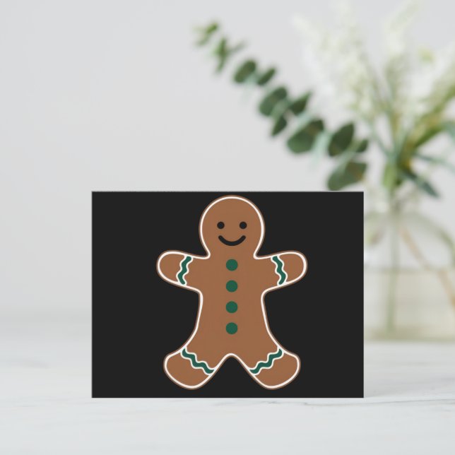 Pepparkaksgubbe Body Costume för jul Helg Vykort (Stående Fram)