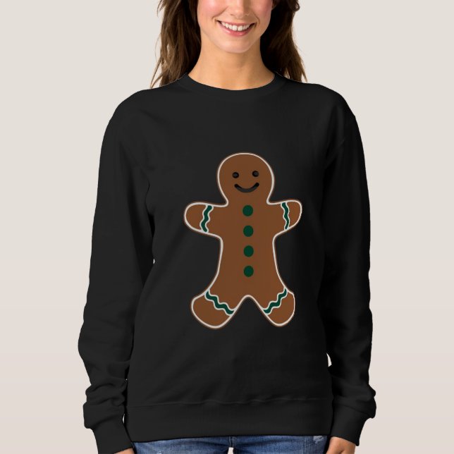 Pepparkaksgubbe Body Costume för jul T Shirt (Framsida)