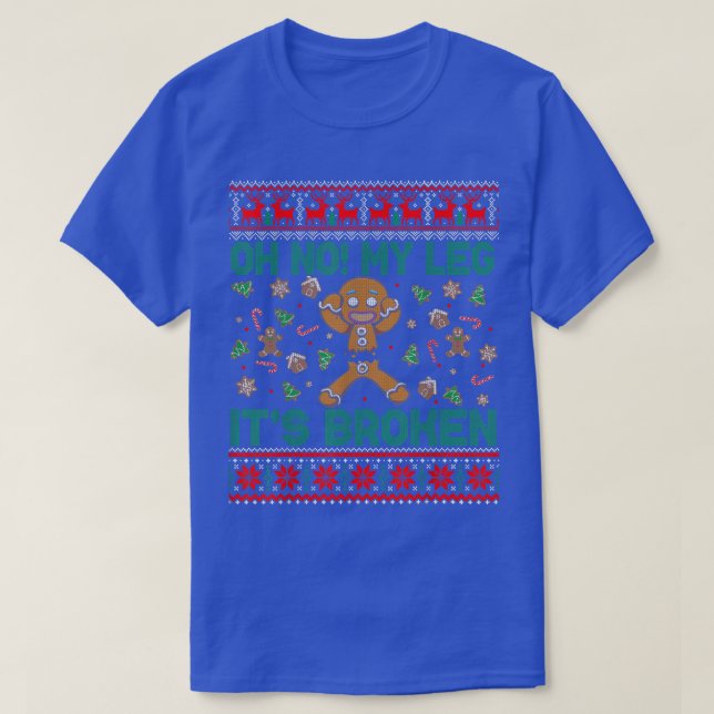 Pepparkaksgubbe Brken jul Cookie Baking Tea T Shirt (Design framsida)