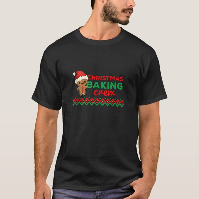 Pepparkaksgubbe Candy för julklapp i Cookie-teamet T Shirt (Framsida)