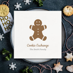 Pepparkaksgubbe Cookie Exchange Pappersservett
