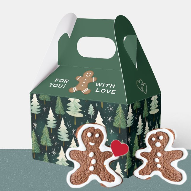 Pepparkaksgubbe Cookie-Personligen Snö Presentaskar (Skapare uppladdad)