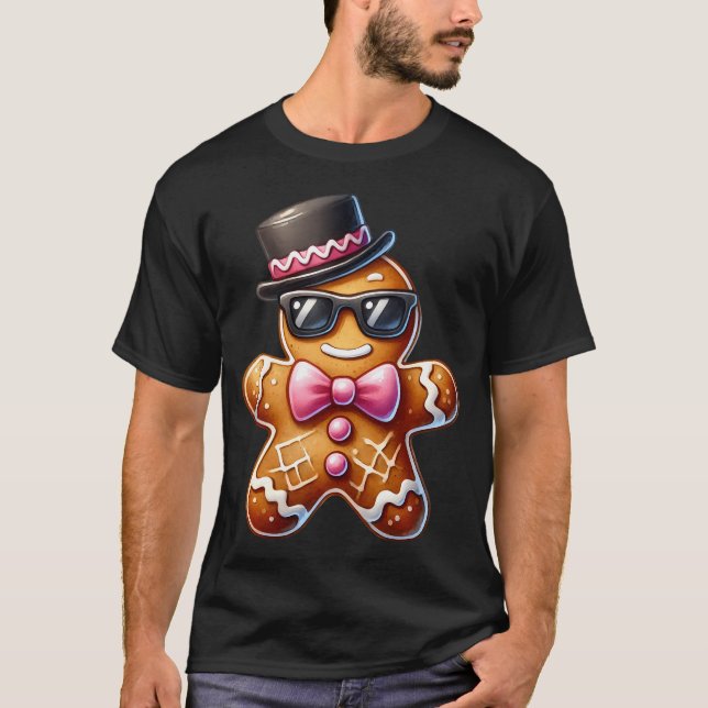 Pepparkaksgubbe Cookie-Rosa Coquette T Shirt (Framsida)