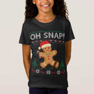 Pepparkaksgubbe Cookie Ugly Sweater Oh Snap Christ T Shirt