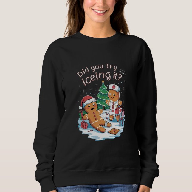 Pepparkaksgubbe Cookie Ugly Sweater Oh Snap Julaft T Shirt (Framsida)