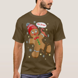 Pepparkaksgubbe Cookie X-Mas Oh Snap Funny Cute Ch T Shirt
