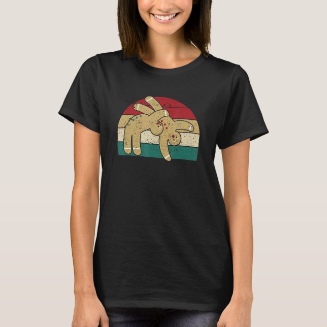 Pepparkaksgubbe Cookies Julfonen Fighting W T Shirt (Framsida)
