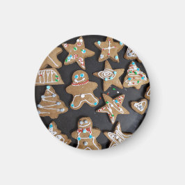 Pepparkaksgubbe Cookies Round Magnet