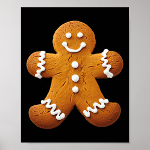 Pepparkaksgubbe Costume Funny Halloween-jul Poster