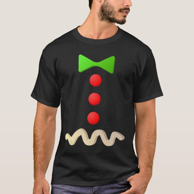 Pepparkaksgubbe Costume Halloween Costume T Shirt (Framsida)