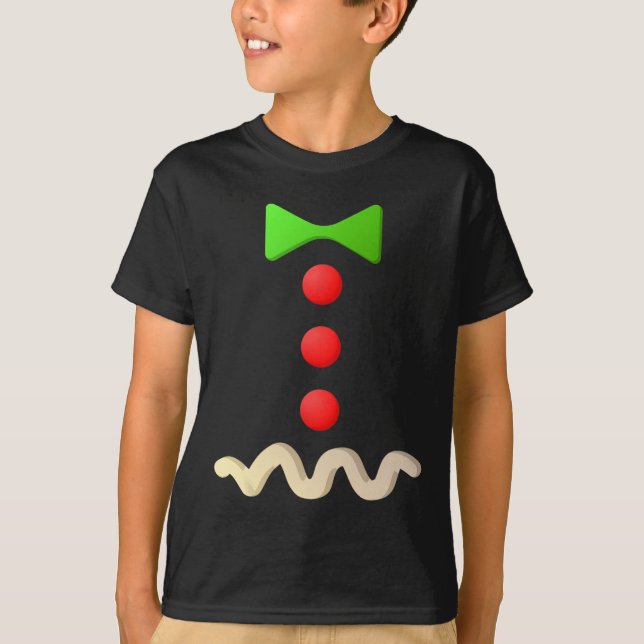 Pepparkaksgubbe Costume Halloween Costume T Shirt (Framsida)