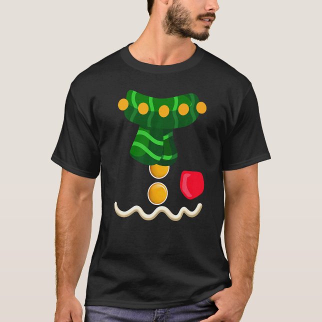 Pepparkaksgubbe Costume Kids Cookie-julapp T Shirt (Framsida)
