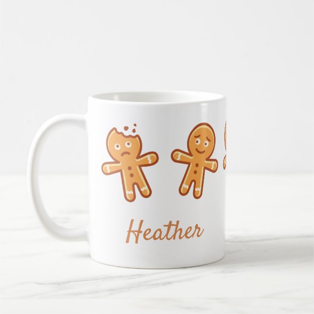 Pepparkaksgubbe Cute-Personlig Kaffemugg (Vänster)