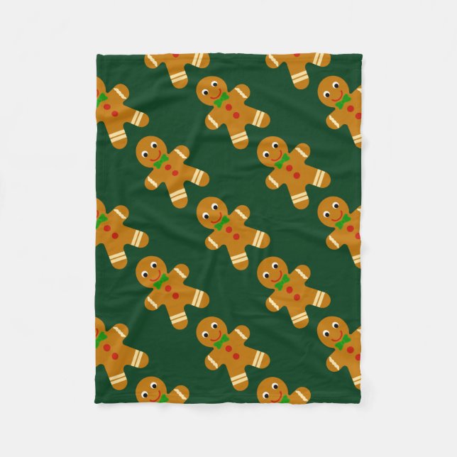 Pepparkaksgubbe Fleecefilt (Framsidan)