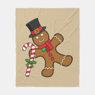 Pepparkaksgubbe Fleecefilt