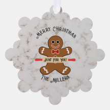 Pepparkaksgubbe Food Gift Papper Ornament Gift Mär