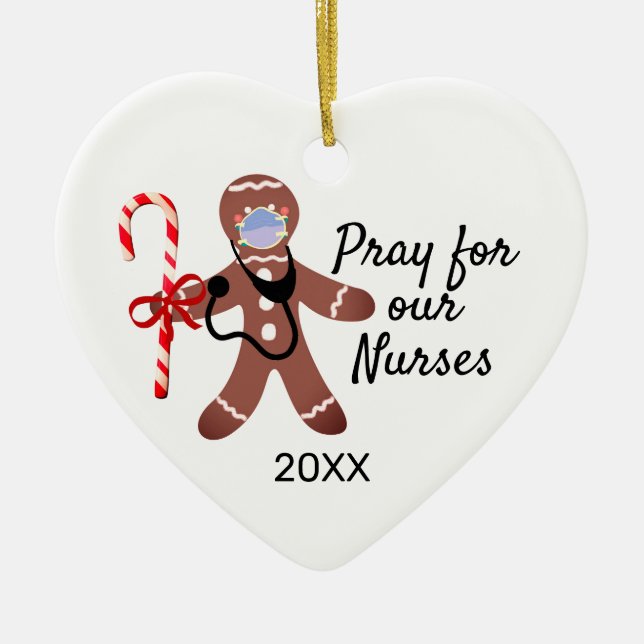 Pepparkaksgubbe för Ansikte-masken vid julafton Julgransprydnad Keramik (Framsidan)