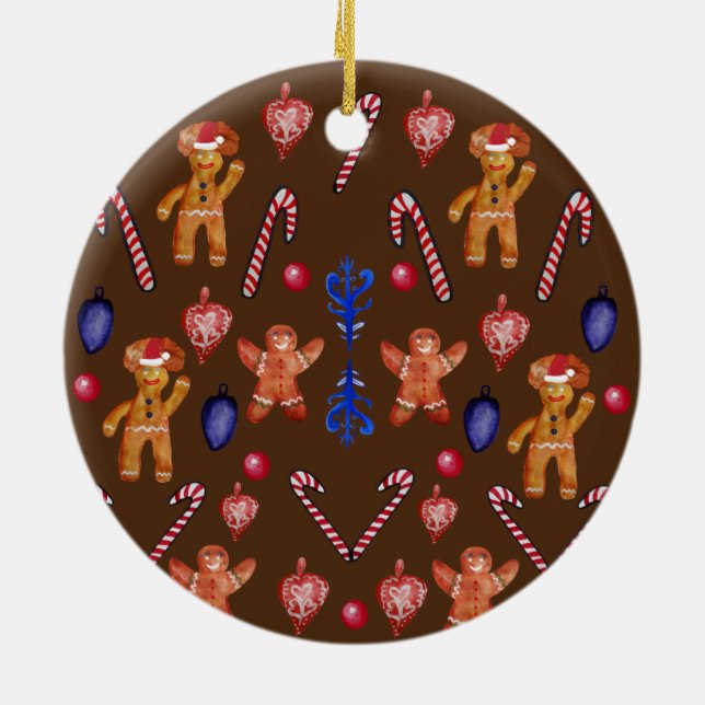 Pepparkaksgubbe för ornament (Baksidan)