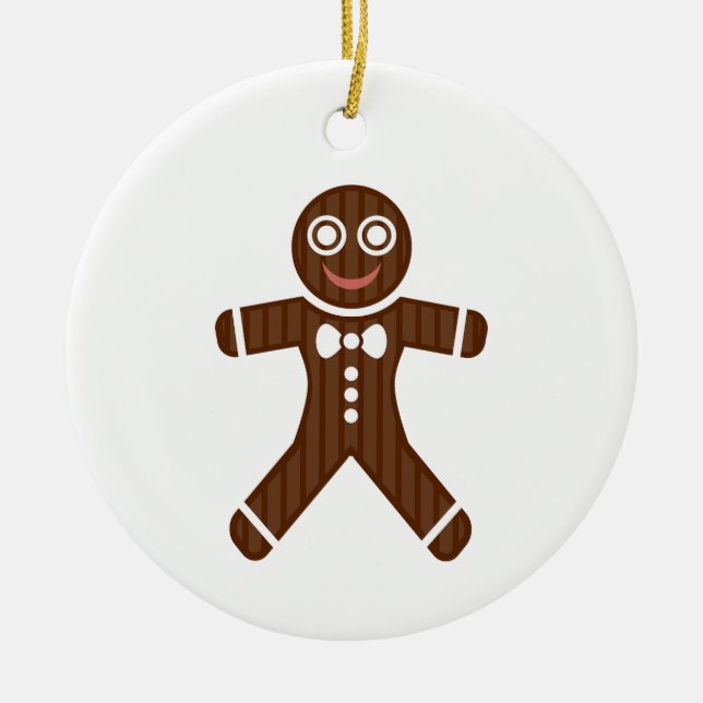 Pepparkaksgubbe för ornament (Framsidan)