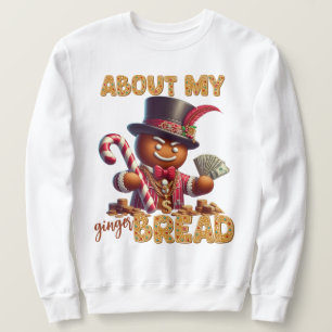 Pepparkaksgubbe Funny Red-jul Lång Ärmad Tröja