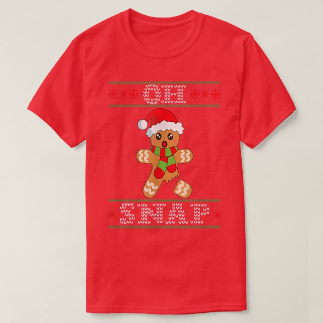 Pepparkaksgubbe Gift Oh Snap jul Ugly Sweat T Shirt (Design framsida)