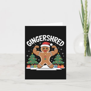 Pepparkaksgubbe Gingershred Funny Gym Workout Chri Kort