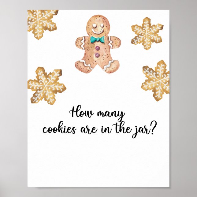 Pepparkaksgubbe - gissa hur många cookies poster (Framsidan)