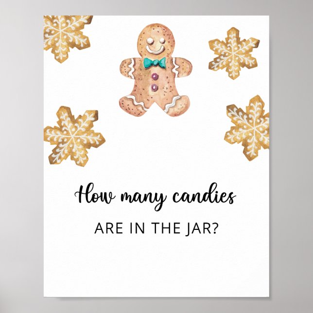 Pepparkaksgubbe - gissa hur många kanaler poster (Framsidan)