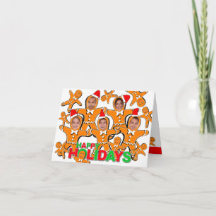 Pepparkaksgubbe Glad helg Lägg till bild kort 1