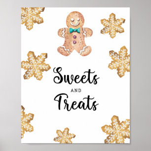 Pepparkaksgubbe - godis och behandling av babydusc poster