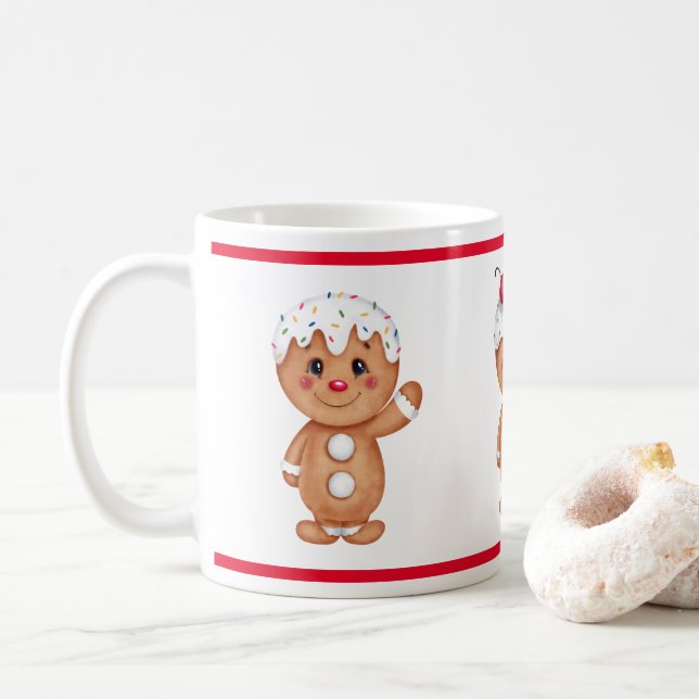 Pepparkaksgubbe Helgdag julafton Säsong Kaffemugg (Med munk)
