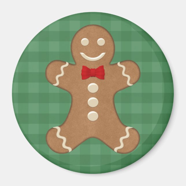 Pepparkaksgubbe Helgdag Magnet (Framsidan)