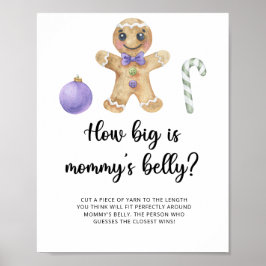 Pepparkaksgubbe hur stor är mammans mage spel poster