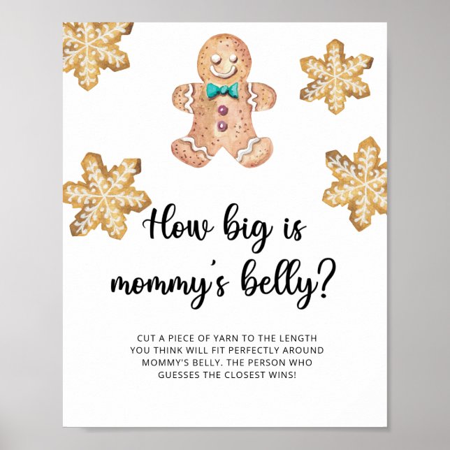 Pepparkaksgubbe hur stort mamma-klockspelet är poster (Framsidan)
