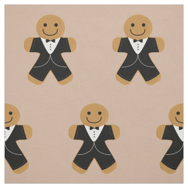 Pepparkaksgubbe i en smoking tyg (Provkarta)