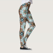 Pepparkaksgubbe jul firande Leggings