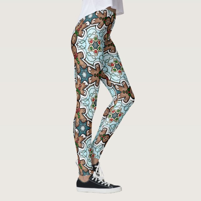 Pepparkaksgubbe jul firande Leggings (Höger)