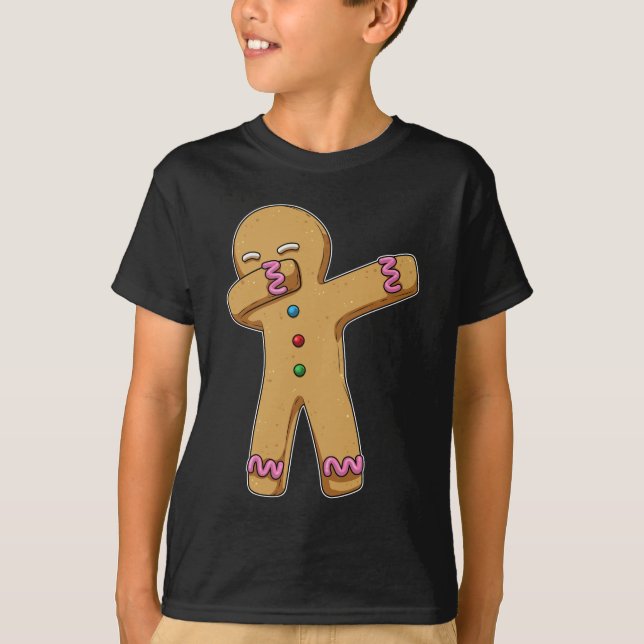 Pepparkaksgubbe jul Hip hop Dance Dab T Shirt (Framsida)