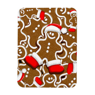 Pepparkaksgubbe jul Jultomten Dekorativ kudde Magnet