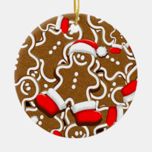 Pepparkaksgubbe jul Jultomten Julgransprydnad Keramik